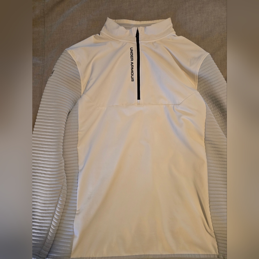 Under Armour White and Gray Jacket